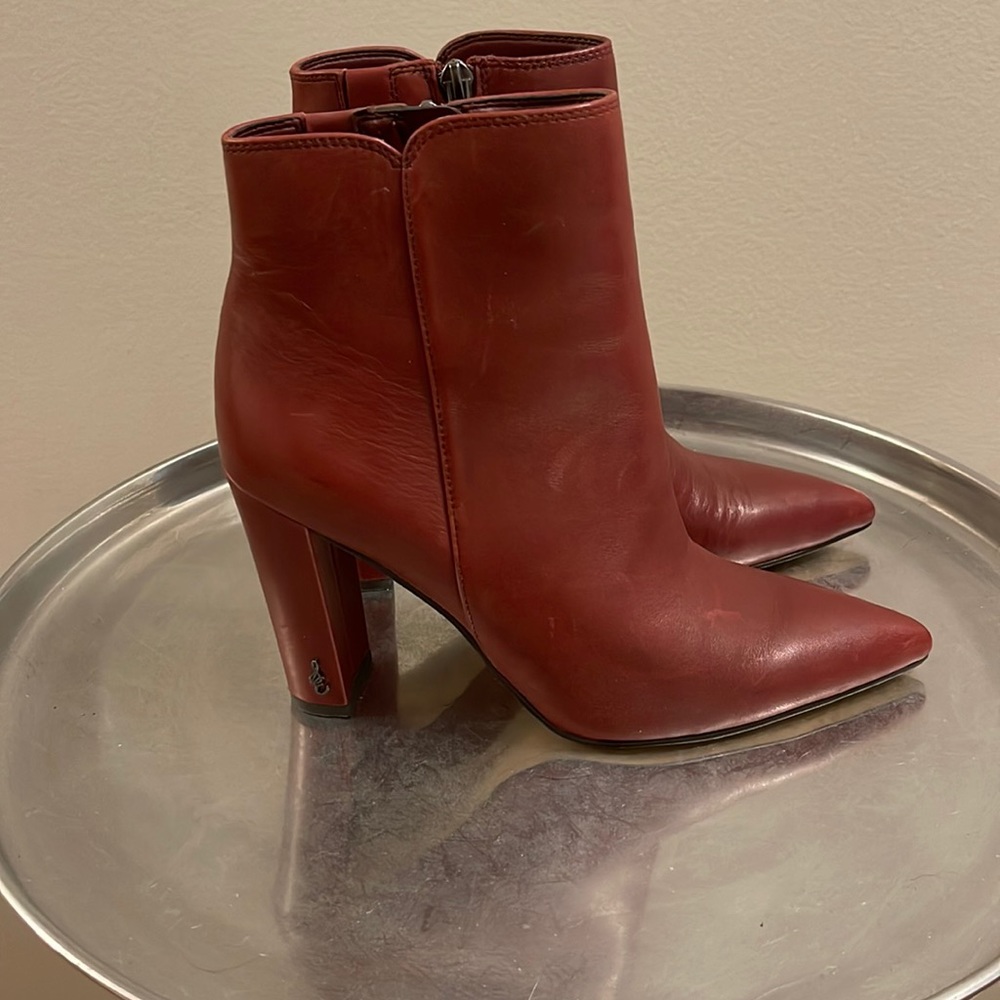 Sam Edelman burgandy boots. Size 6.5. Worn twice.